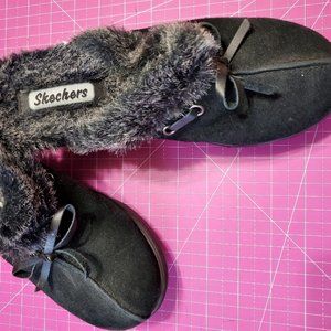 Womens New Sketchers Winter Fur Lineds Mules